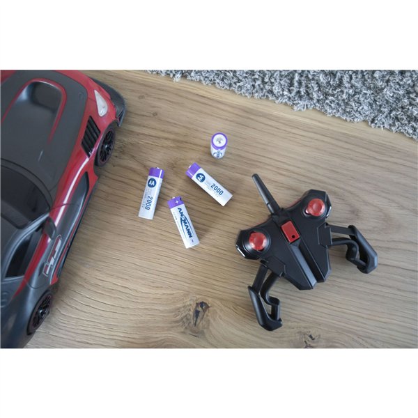 1x4 Ansmann Lithium batt. Mignon AA 1800mAh + cavo ric. 1312-0036