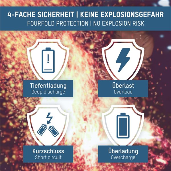 1x4 Ansmann Lithium batt. Mignon AA 1800mAh + cavo ric. 1312-0036