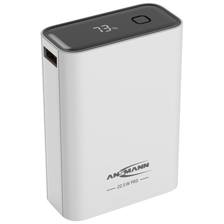 Ansmann Powerbank PRO 20.000 mAh USB-A+C Port 22,5W bia.1700-0157