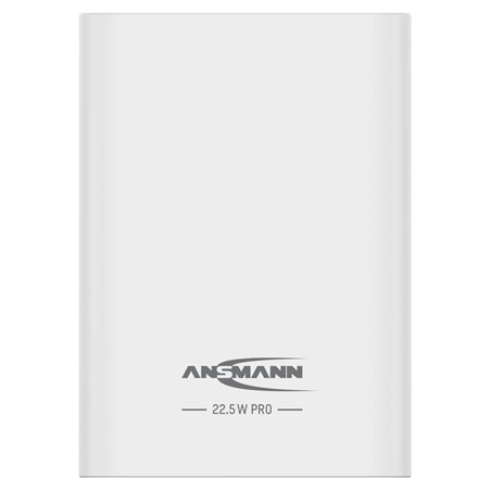 Ansmann Powerbank PRO 20.000 mAh USB-A+C Port 22,5W bia.1700-0157