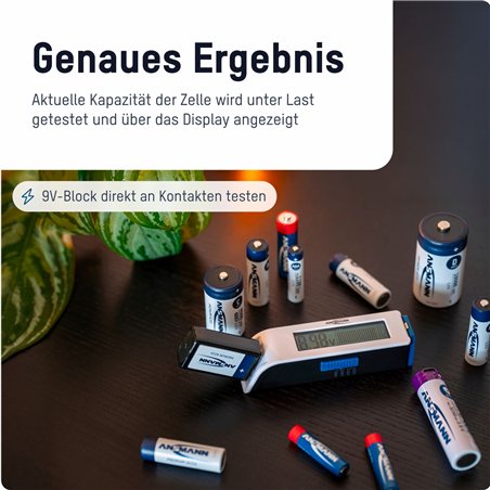 Ansmann Comfort Check tester per batterie 1900-0110