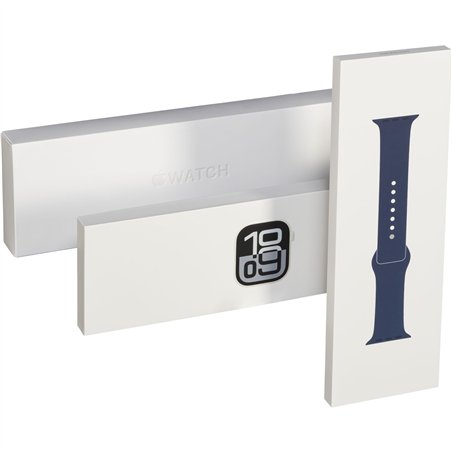 Apple Watch 10 46mm GPS+4G all. Sport M/L argento/denim