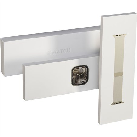 Apple Watch 10 46mm GPS+4G Titan milanese S/M natur./natur.