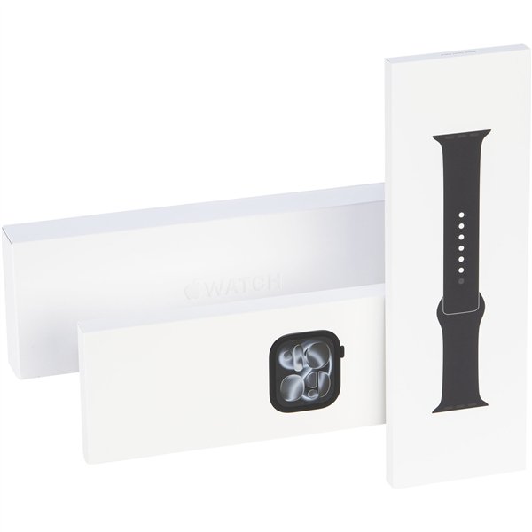 Apple Watch 11 42mm GPS Alu S/M Sport Band jet black/black