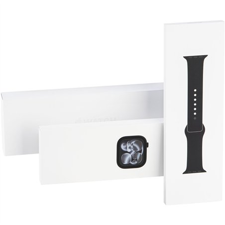 Apple Watch 11 46mm GPS Alu S/M Sport Band jet black/black