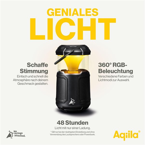 Aqiila Soundbird B10 3-in-1 lampada altoparlante e Powerbank