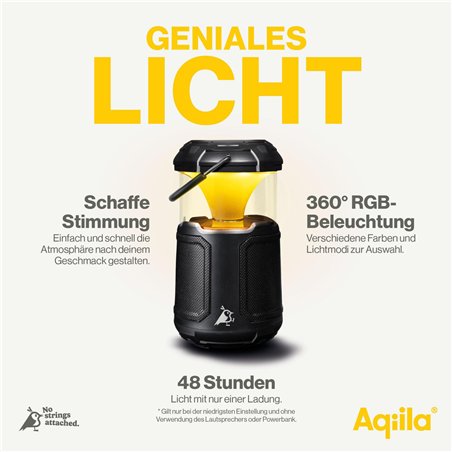 Aqiila Soundbird B10 3-in-1 lampada altoparlante e Powerbank
