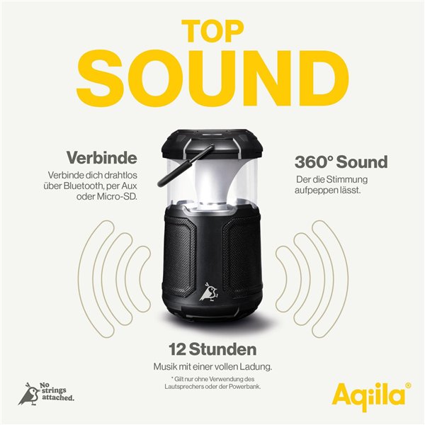 Aqiila Soundbird B10 3-in-1 lampada altoparlante e Powerbank