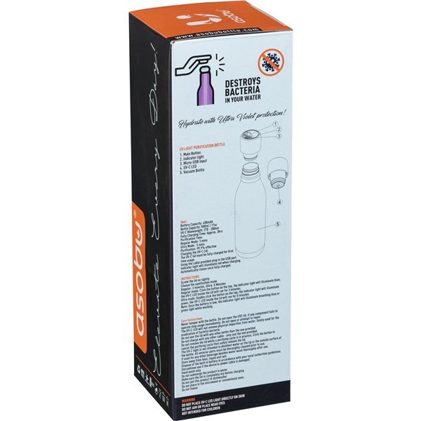 Asobu bottiglia  UV-Light rosa, 0.5 L