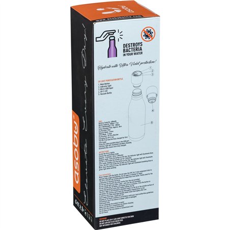 Asobu bottiglia  UV-Light rosa, 0.5 L