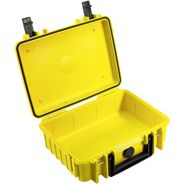 B&W Outdoor Case Type 1000 giallo incl. spugna sintetica