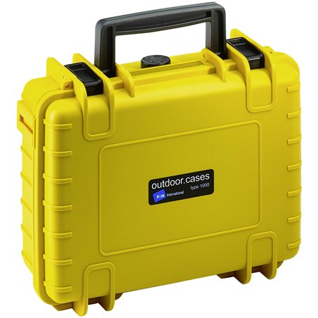 B&W Outdoor Case Type 1000 giallo incl. spugna sintetica