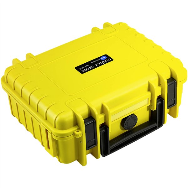 B&W Outdoor Case Type 1000 giallo incl. spugna sintetica