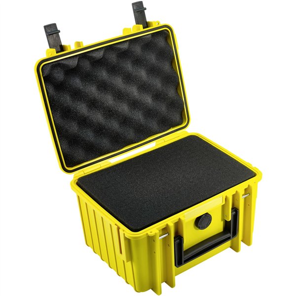 B&W Outdoor Case Type 2000 giallo incl. spugna sintetica