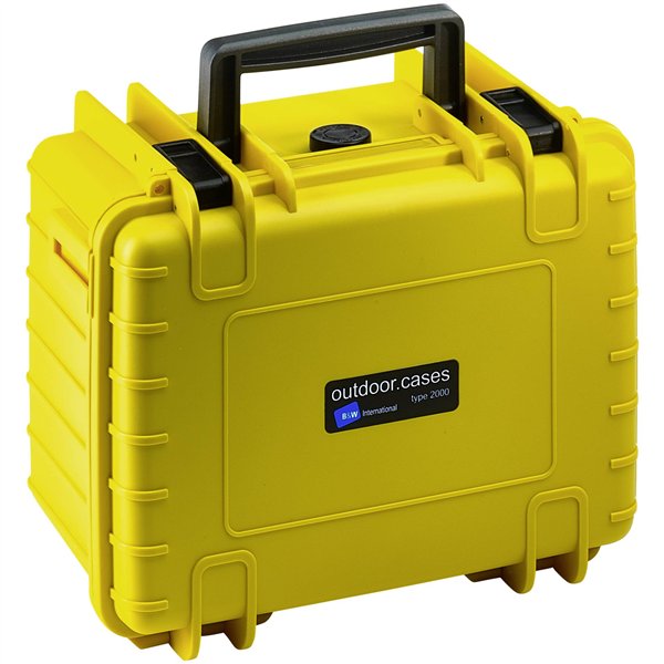 B&W Outdoor Case Type 2000 giallo incl. spugna sintetica