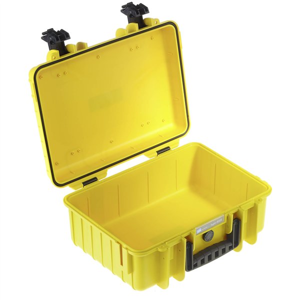 B&W valigetta outdoor Type 4000 giallo con suddivisione scomp.