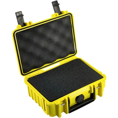 B&W Outdoor Case Type 500 giallo con inserto spugna sint.