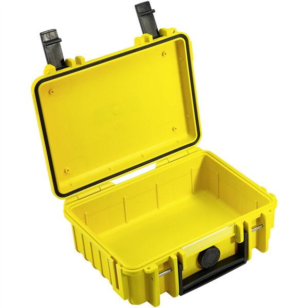 B&W Outdoor Case Type 500 giallo con inserto spugna sint.