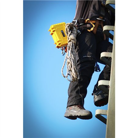 B&W Outdoor Case Type 500 giallo con inserto spugna sint.