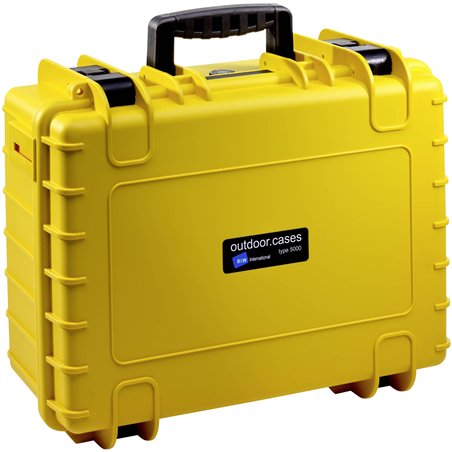 B&W Outdoor Case Type 5000 giallo con inserto schiuma