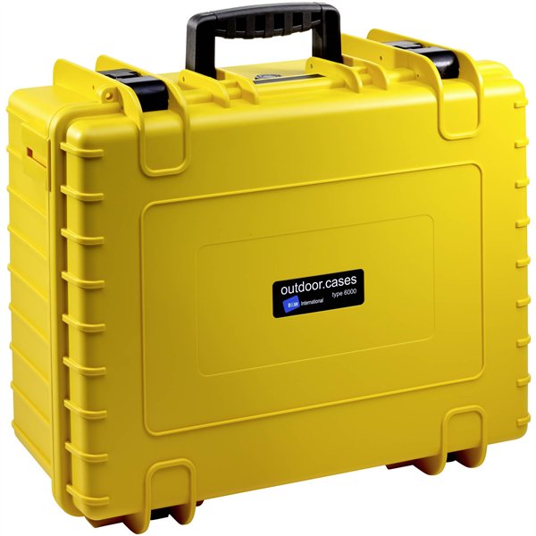 B&W Outdoor Case Type 60000 giallo con suddivis. scomparti