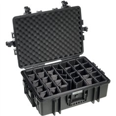 B&W Outdoor Case Type 6500 nero con divisione scomparti