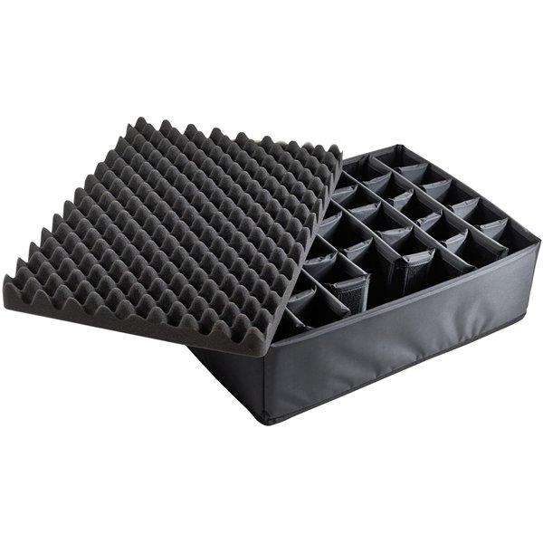 B&W Outdoor Case Type 6500 nero con divisione scomparti