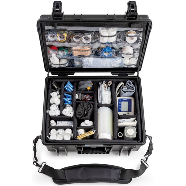 B&W med.case Type 6000 nero valigetta pronto soccorso
