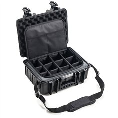 B&W valigia outdoor tipo 4000 nero con borsa fotocamera