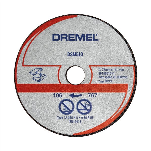 Dremel DSM510 Metal and Plastic Cutting Wheel 3-pack