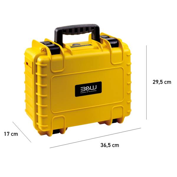 B&W action.case PP.117 giallo per GoPro Hero 9-13