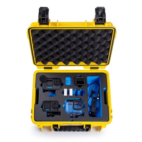 B&W action.case PP.117 giallo per GoPro Hero 9-13