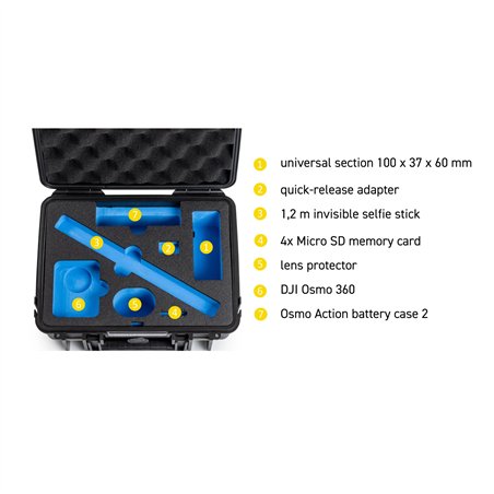 B&W action.case PP.41 nero per DJI Osmo 360