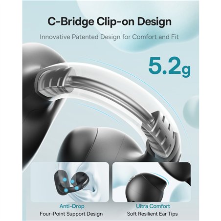 Baseus Bowie MC1 OL Open-Ear TWS Earbuds nero