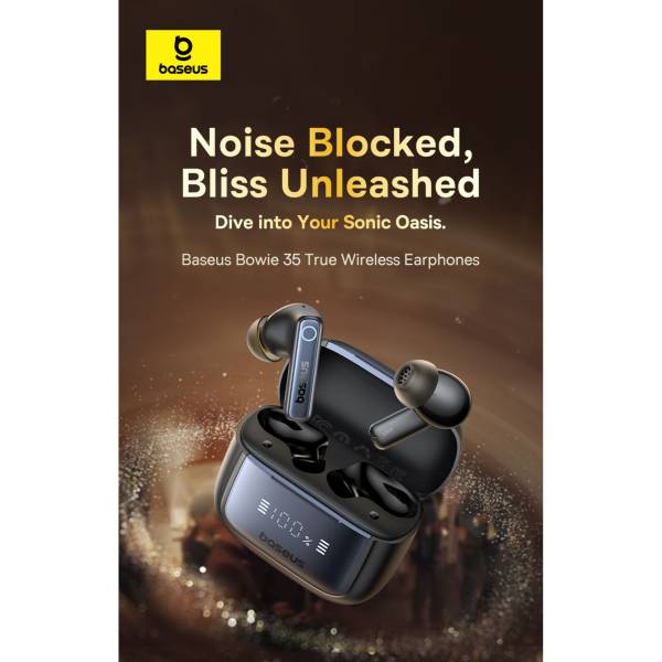 Baseus Bowie 35 True cuffie wireless nero