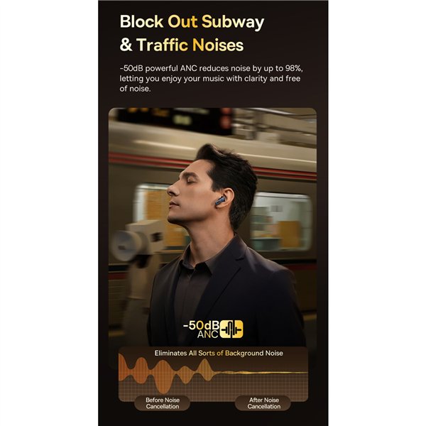 Baseus Bowie 35 True cuffie wireless nero