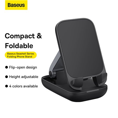 Baseus Seashell Phone Stand klappbar schwarz