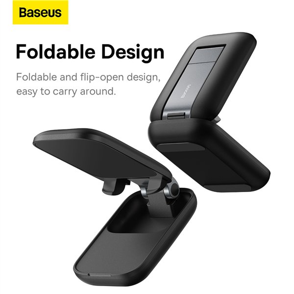Baseus Seashell Phone Stand klappbar schwarz