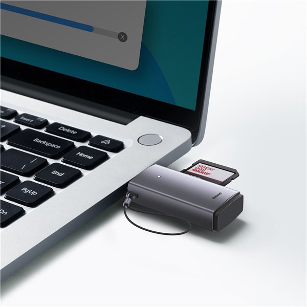 Baseus Lite Serie USB-A lettore schede grigio