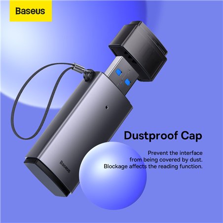 Baseus Lite Serie USB-A lettore schede grigio