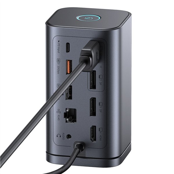 Baseus Spacemate Series 11-in-1 (WIN) Docking Station, grigio