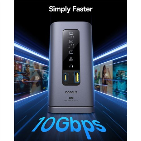 Baseus Spacemate Series 11-in-1 (MAC) Docking Station, grigio