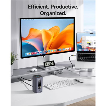 Baseus Spacemate Series 11-in-1 (MAC) Docking Station, grigio