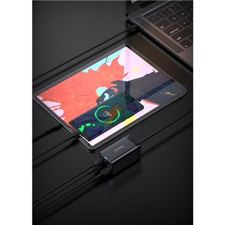 Baseus GaN3 caricat. rap. 65W EU incl. cavo ricarica rapida 1m