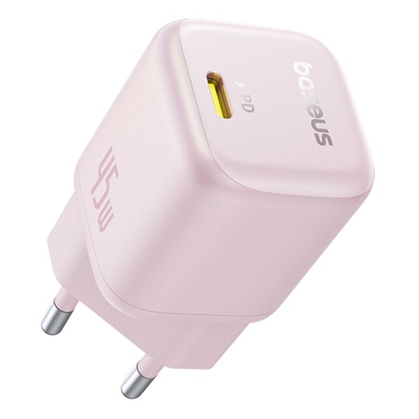 Baseus PicoGo GaN caricatore 45W EU rosa