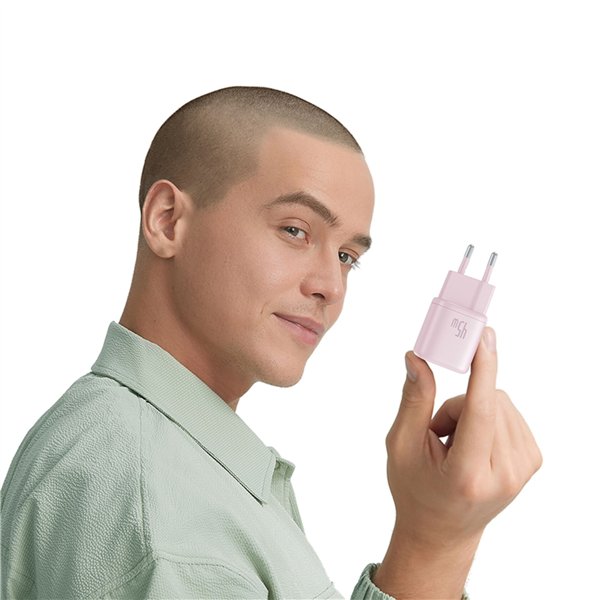 Baseus PicoGo GaN caricatore 45W EU rosa