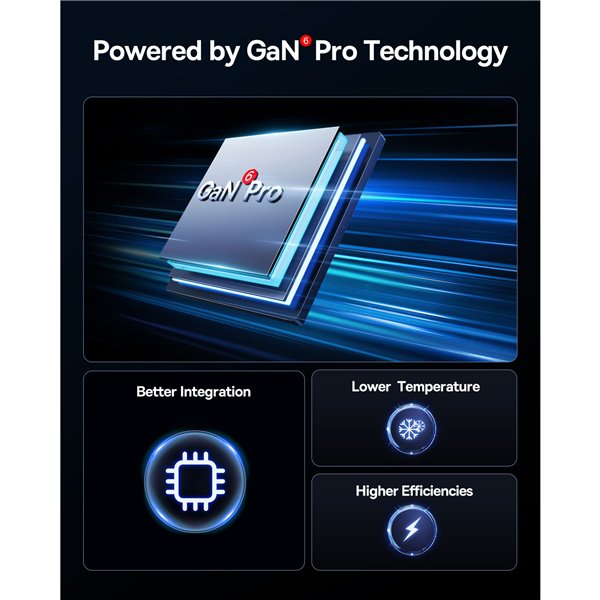 Baseus GaN6 Pro 100W EU con cavo ricarica 1m nero