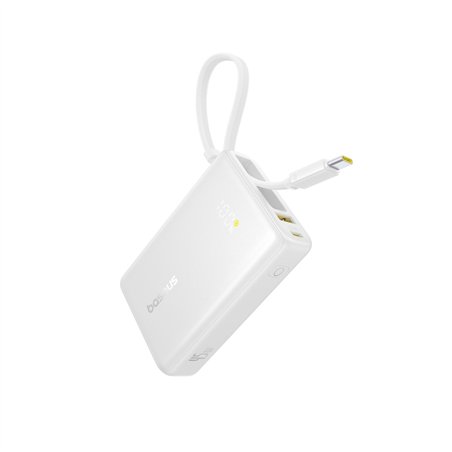 Baseus PicoGo Digital Display Power Bank 10000mAh 45W bianco