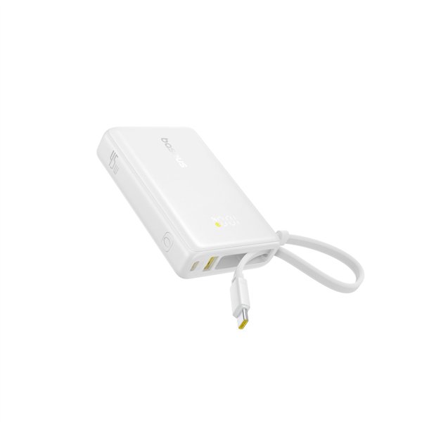 Baseus PicoGo Digital Display Power Bank 10000mAh 45W bianco