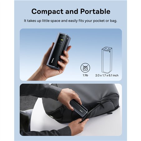 Baseus EnerGeek GP12 Power Bank 20800mAh 145W grigio